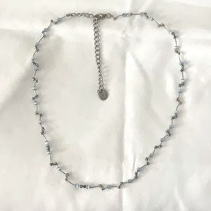 Icing Blue Bead Choker